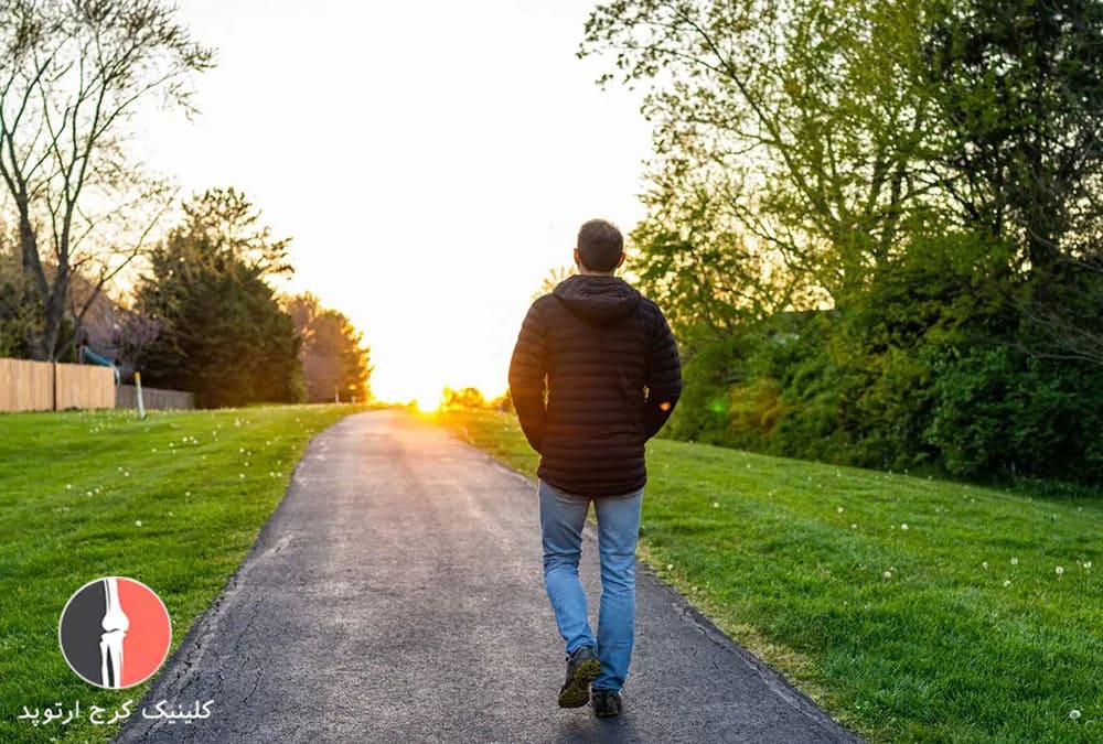 پیادهروی پس از درمان غیرجراحی مینیسک زانو